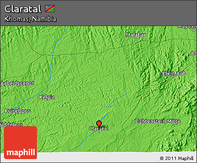 Political 3D Map of Claratal