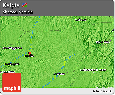 Political 3D Map of Kelpie