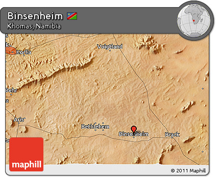 Satellite 3D Map of Binsenheim