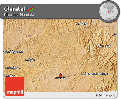 Satellite 3D Map of Claratal