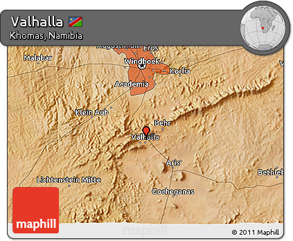 Satellite 3D Map of Valhalla