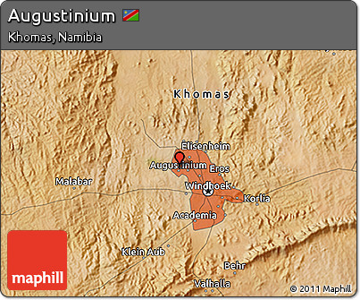 Satellite 3D Map of Augustinium