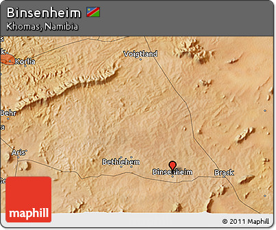 Satellite 3D Map of Binsenheim