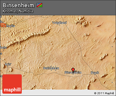 Satellite 3D Map of Binsenheim
