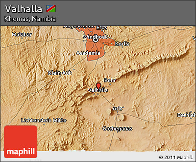Satellite 3D Map of Valhalla