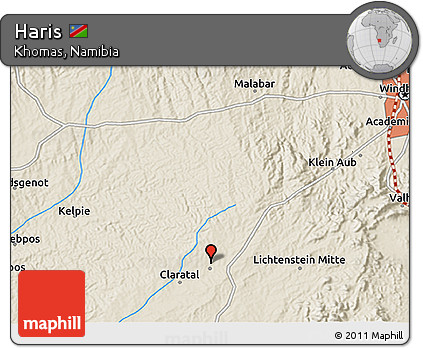 Shaded Relief 3D Map of Haris