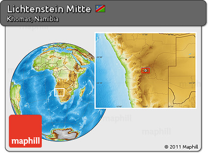 Physical Location Map of Lichtenstein Mitte