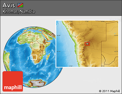 Physical Location Map of Avis