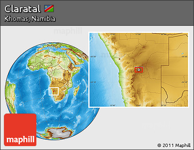 Physical Location Map of Claratal