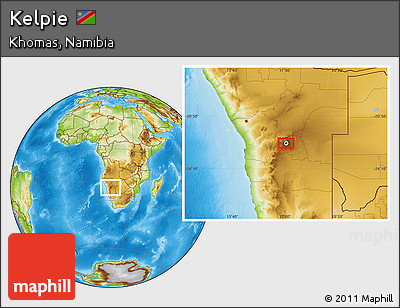 Physical Location Map of Kelpie