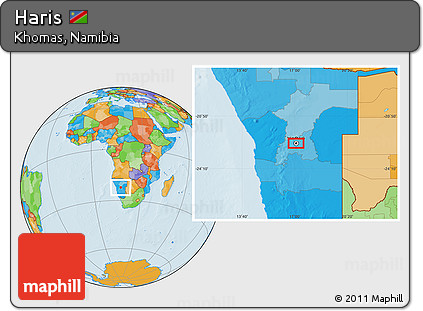 Political Location Map of Haris