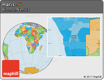 Political Location Map of Haris