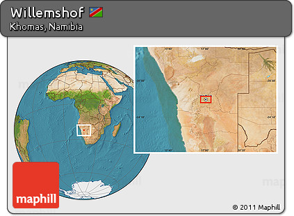 Satellite Location Map of Willemshof