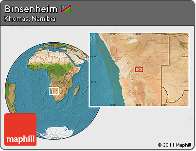 Satellite Location Map of Binsenheim