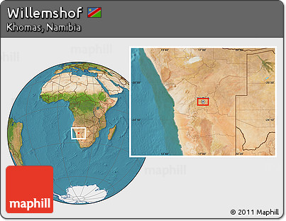 Satellite Location Map of Willemshof