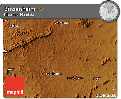 Physical Map of Binsenheim