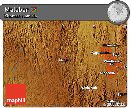 Physical Map of Malabar