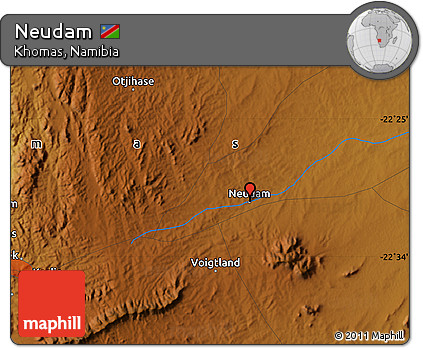 Physical Map of Neudam