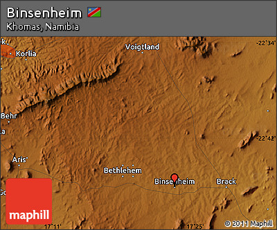 Physical Map of Binsenheim