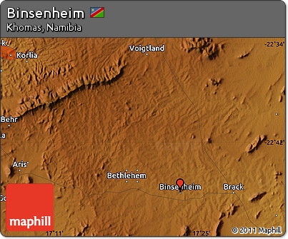 Physical Map of Binsenheim