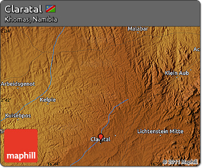 Physical Map of Claratal