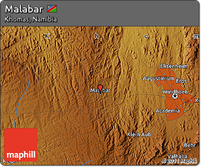 Physical Map of Malabar