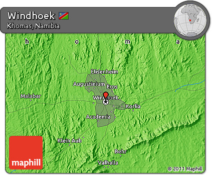 Political Map of Windhoek
