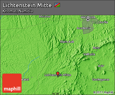 Political Map of Lichtenstein Mitte