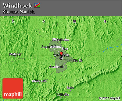 Political Map of Windhoek