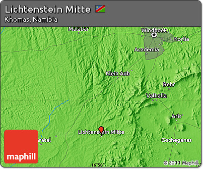 Political Map of Lichtenstein Mitte