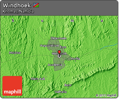Political Map of Windhoek