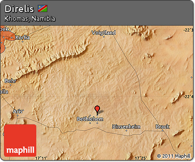 Satellite Map of Direlis
