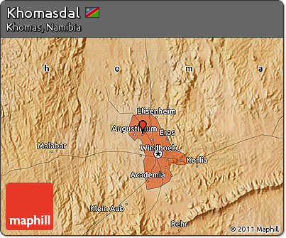 Satellite Map of Khomasdal