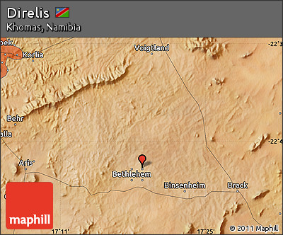 Satellite Map of Direlis