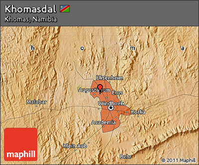 Satellite Map of Khomasdal
