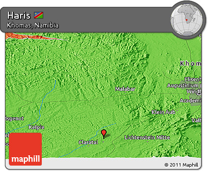 Political Panoramic Map of Haris