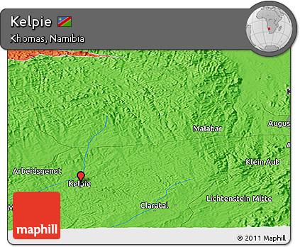 Political Panoramic Map of Kelpie