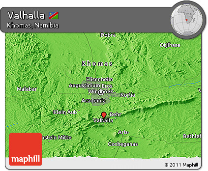 Political Panoramic Map of Valhalla