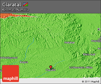 Political Panoramic Map of Claratal