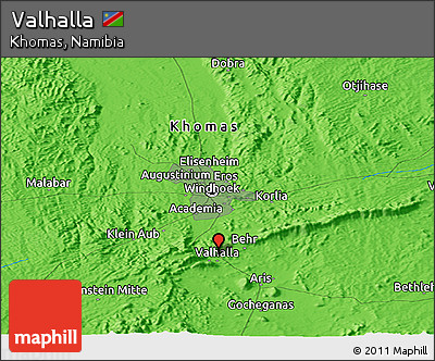 Political Panoramic Map of Valhalla