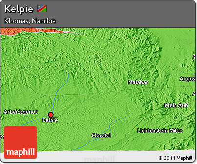Political Panoramic Map of Kelpie