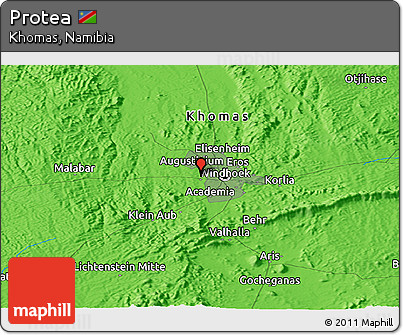Political Panoramic Map of Protea