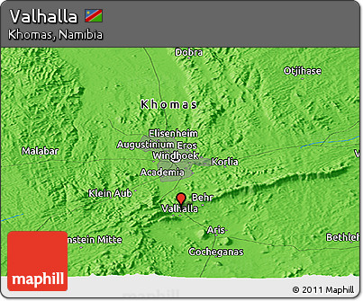 Political Panoramic Map of Valhalla