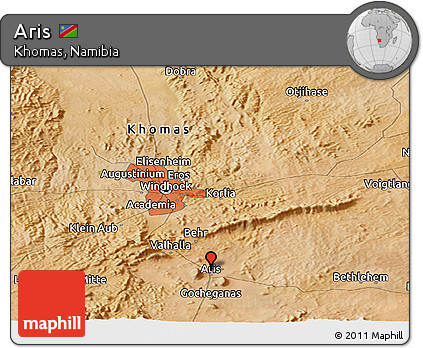 Satellite Panoramic Map of Aris
