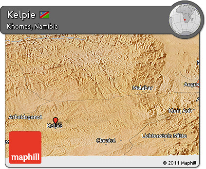 Satellite Panoramic Map of Kelpie