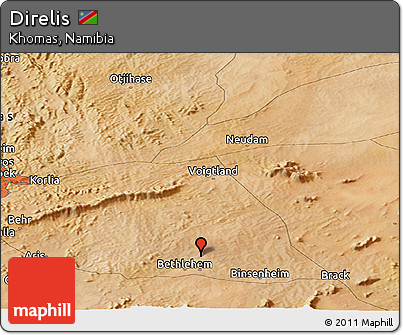 Satellite Panoramic Map of Direlis