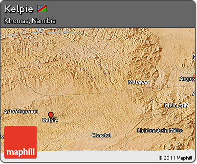 Satellite Panoramic Map of Kelpie