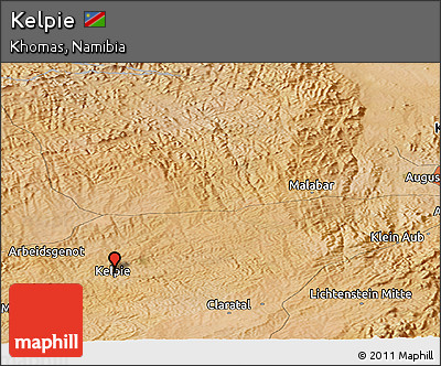 Satellite Panoramic Map of Kelpie