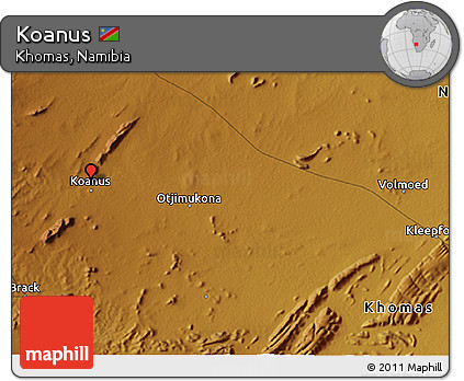 Physical 3D Map of Koanus