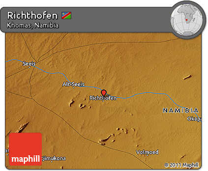 Physical 3D Map of Richthofen